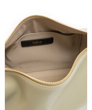 FURLA NUVOLA Mini sac porté épaule en cuir sauge légère - Sacs pour Femme - 5