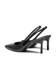 CALVIN KLEIN CK Escarpins à bride arrière en cuir ck noir - Chaussures Femme - 5