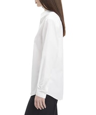 CALVIN KLEIN CK Chemise &agrave; manches longues coupe d&eacute;contract&eacute;e blanc brillant - Chemises - 3