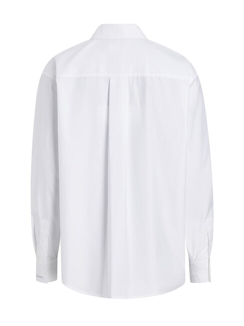 CK Chemise à manches longues coupe décontractée blanc brillant - Chemises