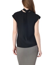 CALVIN KLEIN CK Chemise à col montant et manches courtes découpées ck noir - Chemises - 2