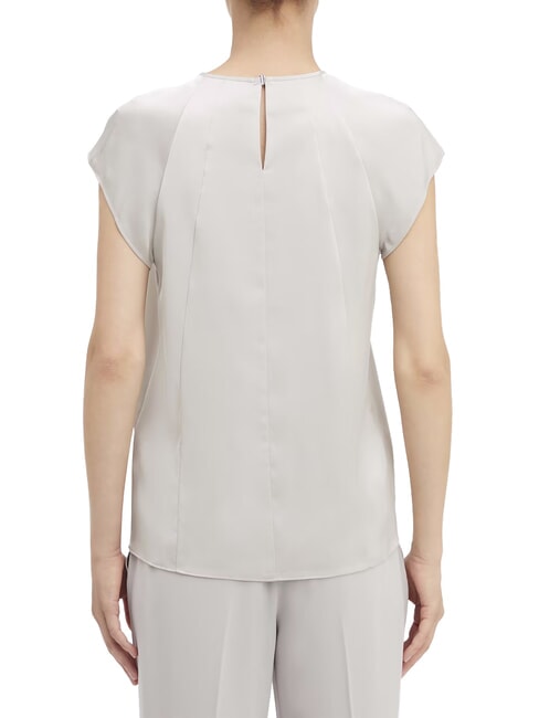 CK Chemise en satin à manches courtes galets de sable - Chemises