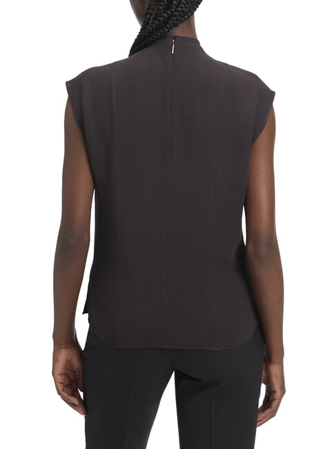 CK Chemisier en viscose &agrave; manches courtes ck noir - Chemises
