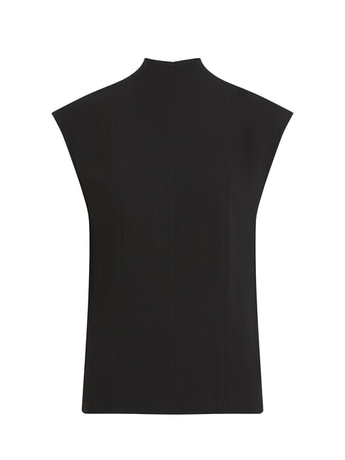 CK Chemisier en viscose &agrave; manches courtes ck noir - Chemises
