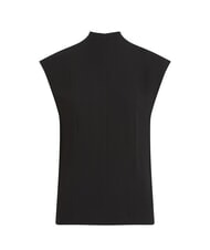 CALVIN KLEIN CK Chemisier en viscose &agrave; manches courtes ck noir - Chemises - 4