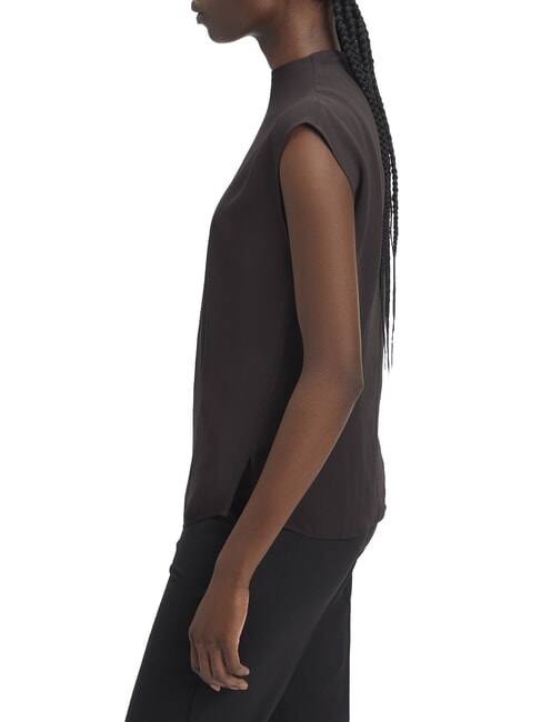 CK Chemisier en viscose &agrave; manches courtes ck noir - Chemises