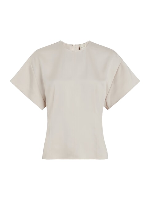 CK Chemise en satin à manches courtes matin gris - Chemises