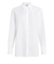 CALVIN KLEIN CK Chemise &agrave; manches longues coupe d&eacute;contract&eacute;e blanc brillant - Chemises - 4