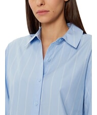 CALVIN KLEIN CK Chemise &agrave; manches longues coupe d&eacute;contract&eacute;e aigrette / ciel nocturne bande plac&eacute;e - Chemises - 3