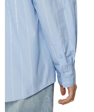 CALVIN KLEIN CK Chemise &agrave; manches longues coupe d&eacute;contract&eacute;e aigrette / ciel nocturne bande plac&eacute;e - Chemises - 4