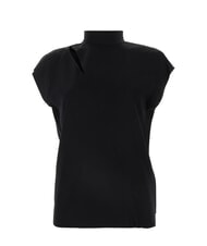 CALVIN KLEIN CK Chemise à col montant et manches courtes découpées ck noir - Chemises - 5