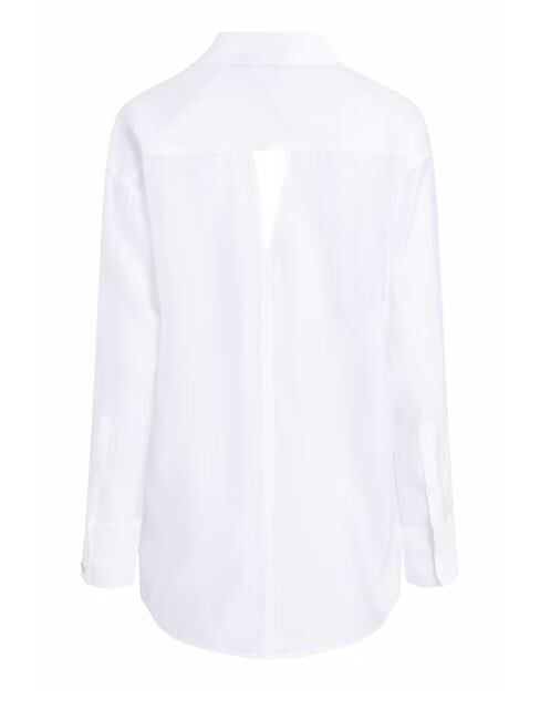 CK Chemise transparente à découpes surdimensionnées blanc brillant - Chemises