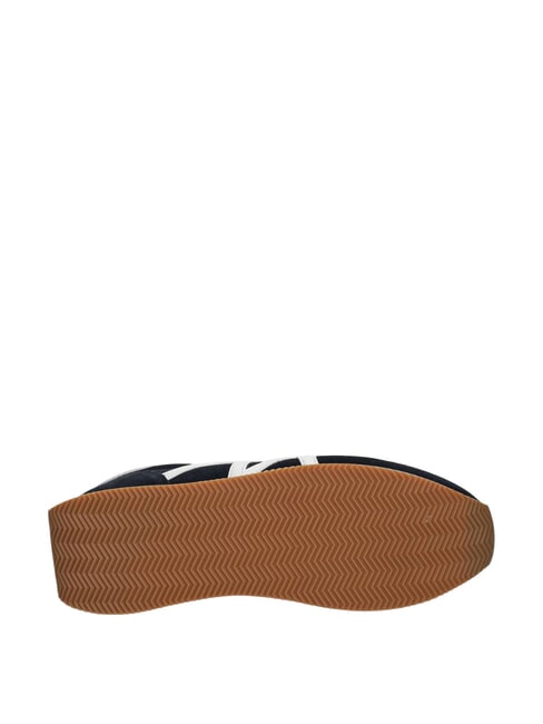 ROYALE SUEDE AIR MESH Baskets en cuir avec logo AX bleu marine + blanc cassé - Chaussures Homme