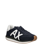 ARMANI EXCHANGE ROYALE SUEDE AIR MESH Baskets en cuir avec logo AX - Chaussures Homme