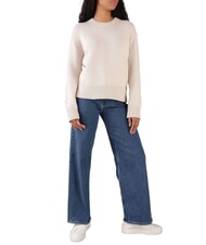 CALVIN KLEIN CK Pull ras du cou coupe d&eacute;contract&eacute;e matin gris - Chandails pour femmes - 4