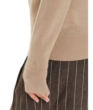 CALVIN KLEIN CK Pull col roulé en laine coupe slim amphore - Chandails pour femmes - 4