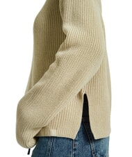 CALVIN KLEIN CK JEANS Pull col roul&eacute; en coton coupe d&eacute;contract&eacute;e p&eacute;lican - Chandails pour femmes - 4