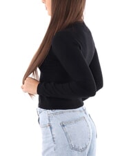 CALVIN KLEIN CK JEANS Pull court &agrave; col rond - Chandails pour femmes