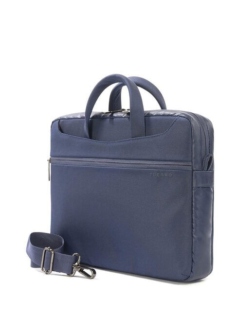 WORK OUT Sacoche pour ordinateur portable 13" avec bandoulière bleu - Porte Documents Travail