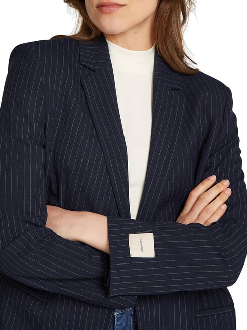 CK Veste blazer à rayures ciel nocturne / bande grise du matin - Vestes pour femmes