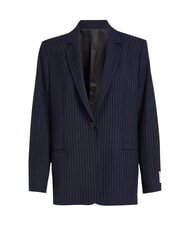 CALVIN KLEIN CK Veste blazer à rayures ciel nocturne / bande grise du matin - Vestes pour femmes - 4