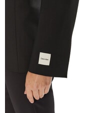 CALVIN KLEIN CK Veste blazer en laine mélangée à un bouton ck noir - Vestes pour femmes - 4