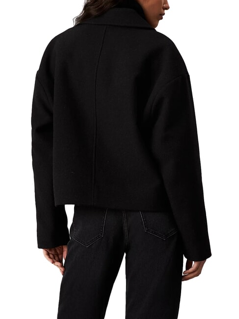 CK JEANS Veste courte en laine m&eacute;lang&eacute;e ck noir - Vestes pour femmes