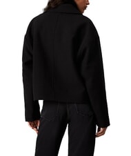 CALVIN KLEIN CK JEANS Veste courte en laine m&eacute;lang&eacute;e ck noir - Vestes pour femmes - 2