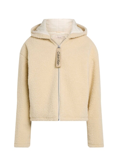 CK JEANS Veste polaire entièrement zippée avec capuche brume portuaire - Vestes pour femmes