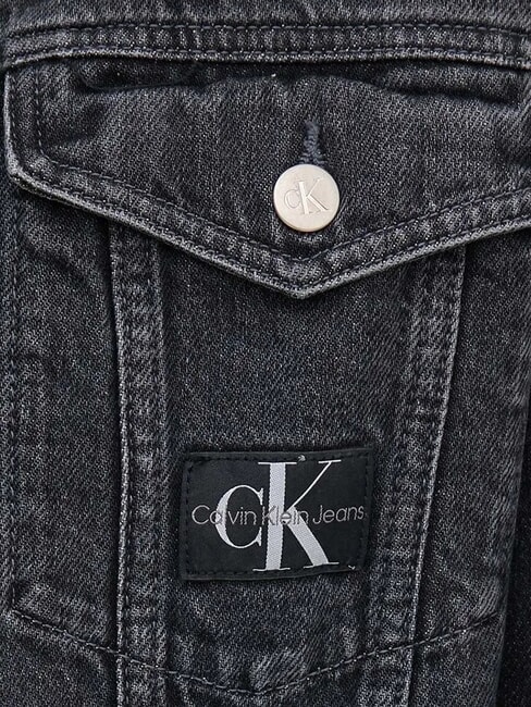 CK JEANS Veste en jean en coton gris denim - Vestes pour femmes