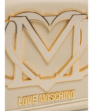 LOVE MOSCHINO LOGO Pochette avec bandoulière Ivoire - Sacs pour Femme - 3