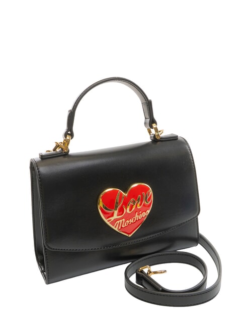LOVE HEART Sac à main avec bandoulière Noir - Sacs pour Femme