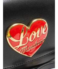 LOVE MOSCHINO LOVE HEART Sac à main avec bandoulière Noir - Sacs pour Femme - 3