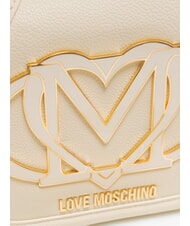 LOVE MOSCHINO LOGO  Mini sac à bandoulière Ivoire - Sacs pour Femme - 3