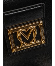 LOVE MOSCHINO LOCKED IN GOLD Sac à bandoulière, avec bandoulière Noir - Sacs pour Femme - 3