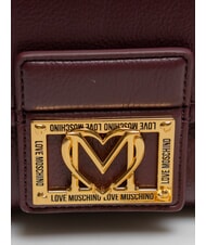 LOVE MOSCHINO SMART DAILY Pochette avec chaîne vin - Sacs pour Femme - 3