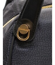 BORBONESE MARIE  Sac &agrave; main avec bandouli&egrave;re noir fonc&eacute; - Sacs pour Femme - 3