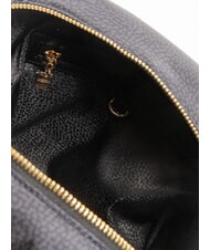 BORBONESE MARIE  Sac &agrave; main avec bandouli&egrave;re noir fonc&eacute; - Sacs pour Femme - 5