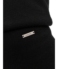 CALVIN KLEIN CK Pantalon en tricot &agrave; jambes larges ck noir - Pantalons pour femmes - 3