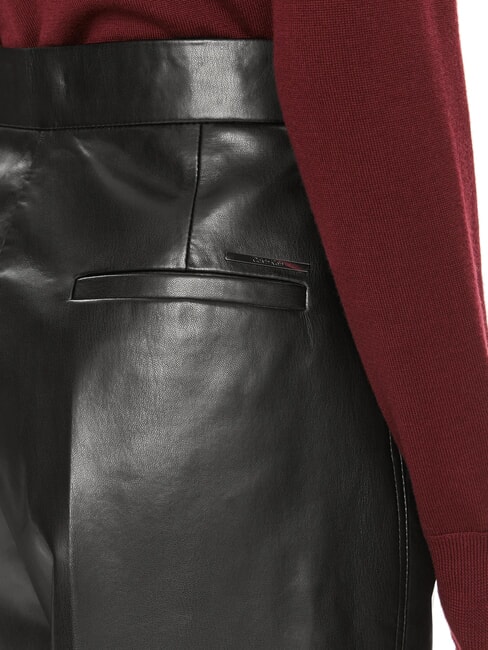 CK Pantalon taille haute à jambes larges ck noir - Pantalons pour femmes