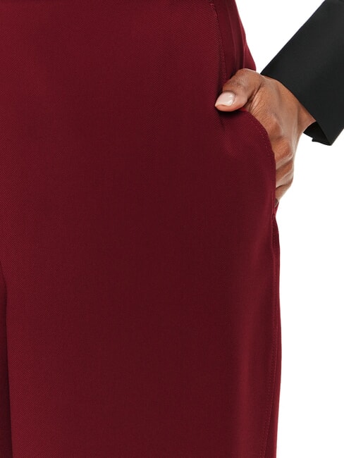 CK Pantalon palazzo souple vélo rouge - Pantalons pour femmes