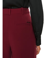 CALVIN KLEIN CK Pantalon palazzo souple vélo rouge - Pantalons pour femmes - 4