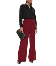 CALVIN KLEIN CK Pantalon palazzo souple vélo rouge - Pantalons pour femmes - 5