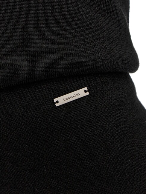 CK Pantalon en tricot à jambes larges ck noir - Pantalons pour femmes