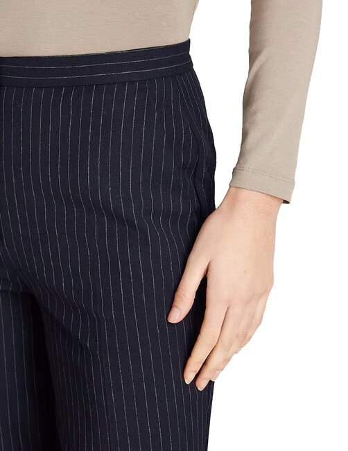 CK Pantalon large à rayures ciel nocturne / bande grise du matin - Pantalons pour femmes