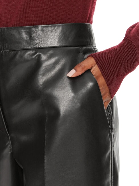 CK Pantalon taille haute à jambes larges ck noir - Pantalons pour femmes