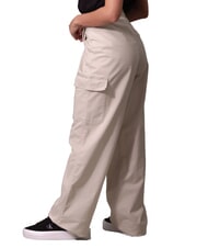 CALVIN KLEIN CK JEANS Pantalon cargo en coton brossé pélican - Pantalons pour femmes - 2