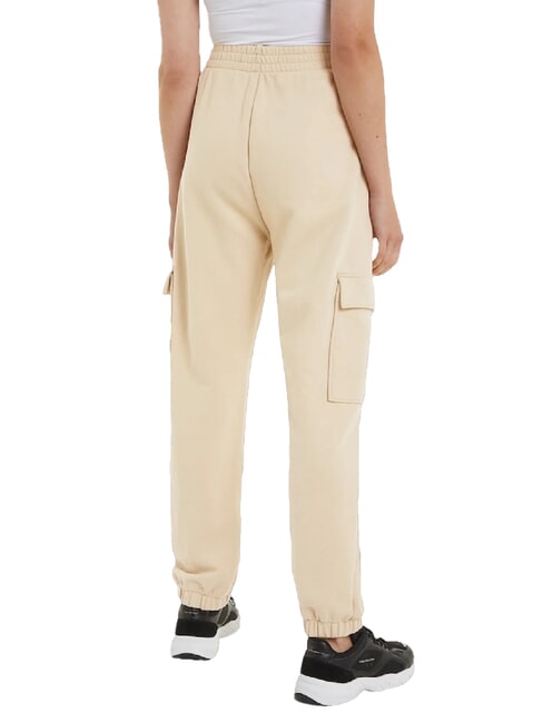 CK JEANS Pantalon de jogging avec grandes poches kaki p&acirc;le - Costumes de sport pour femmes