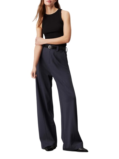 CK JEANS Pantalon large en jersey ébène - Pantalons pour femmes