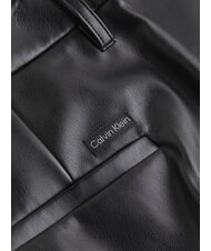 CALVIN KLEIN CK JEANS Pantalon large à jambe droite ck noir - Pantalons pour femmes - 4